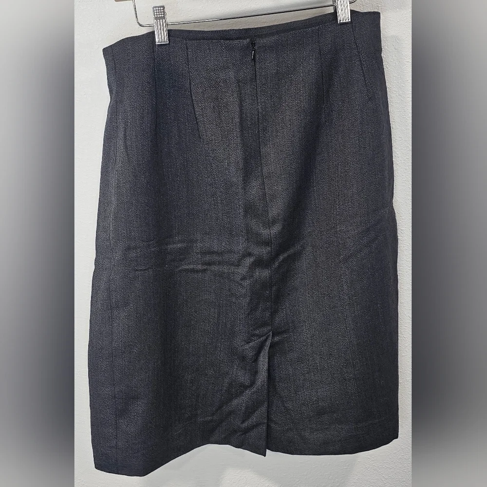 St Michael From Marks and Spencer Gray Wool Mini Skirt Size UK 18 US 14 - Picture 2 of 11